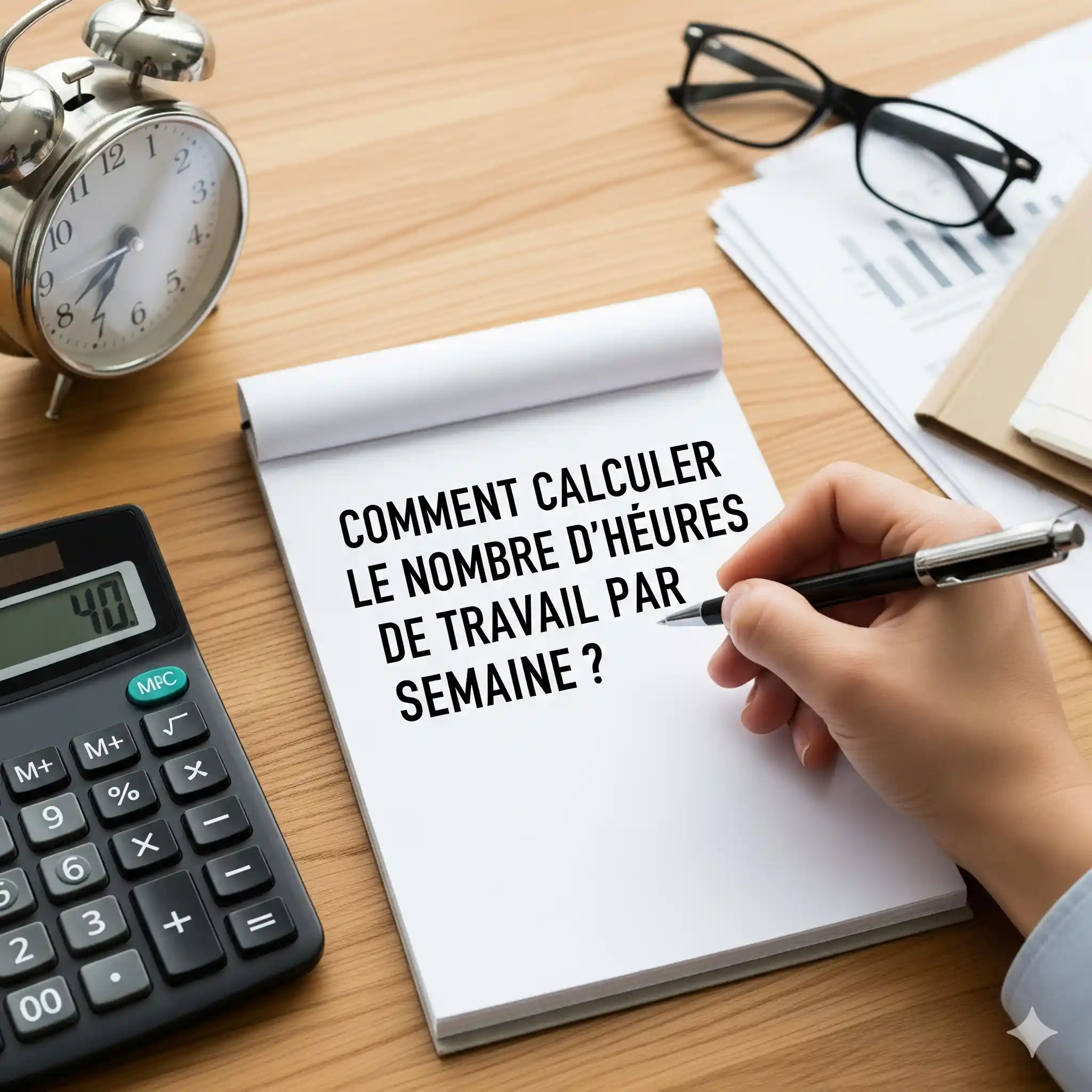 Comment calculer le nombre d'heures de travail par semaine